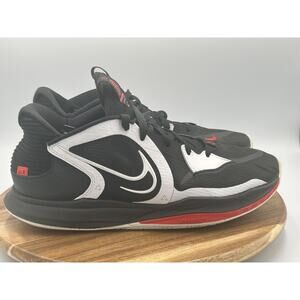 Nike Kyrie Low 5 Shoes Mens Size 10 Black White Red Zoom Basketball DJ6012-001